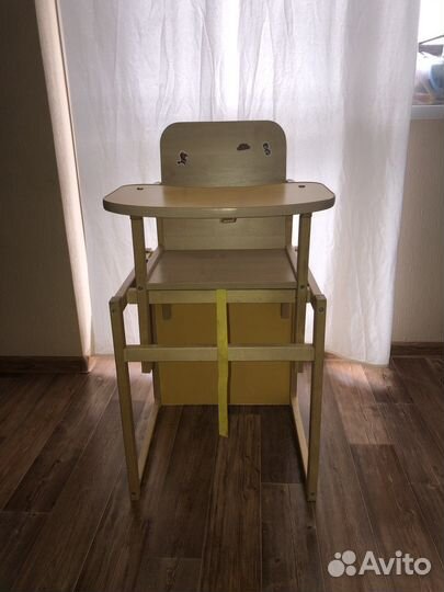 Стульчик для кормления трансформер деревянный