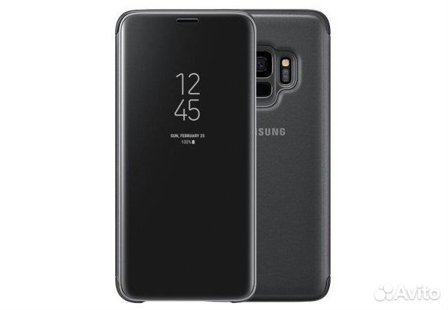 Оригинал Чехол Clear View для Samsung S9 (Black)