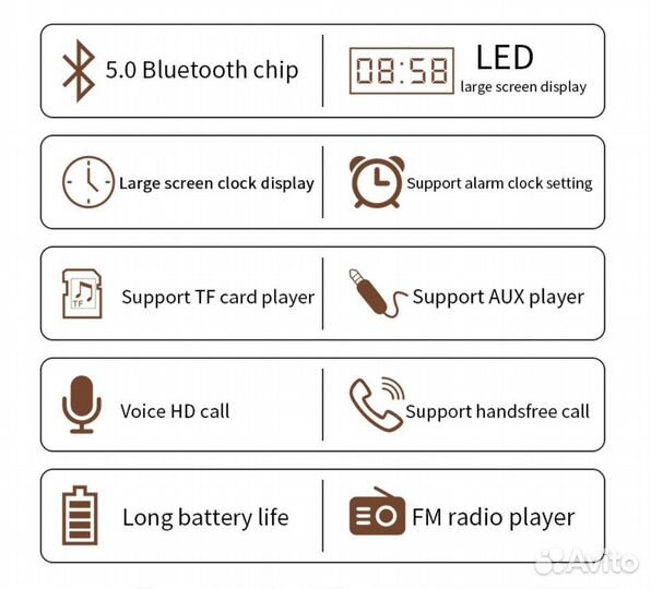 Колонка с часами