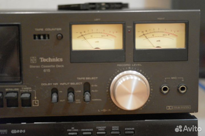 Кассетная дека Technics RS-615 US из Германии