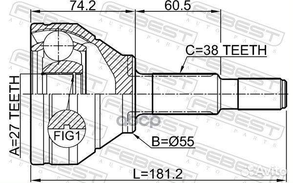 ШРУС наружный к-кт Ford Explorer 11-13 2110expawd