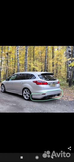Бампер задний форд фокус 3 универсал zetec st