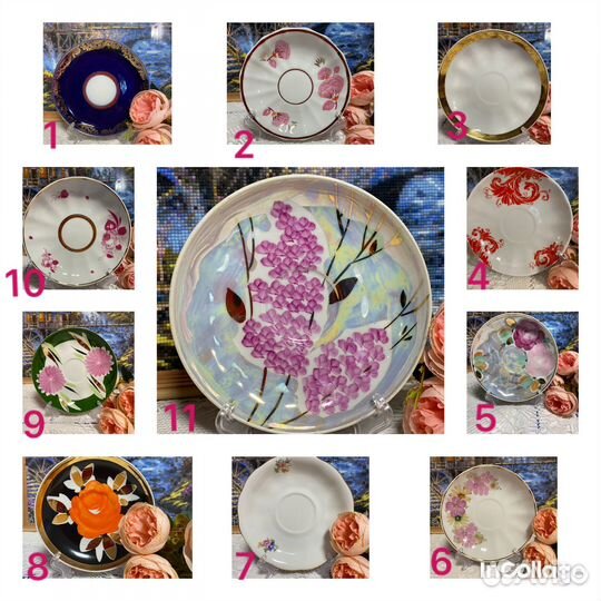 Чайные Блюдца лфз дулево вербилки Польша