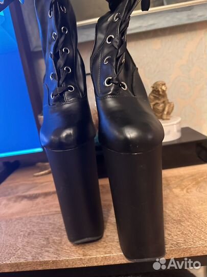 Стрипы ботфорты пятерки pleaser, размер 7