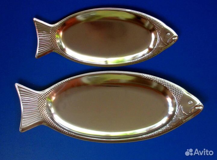 Селедочница новая. Набор 2шт. Металл Нержавейка Бл