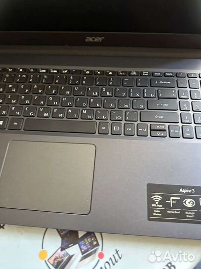 Acer aspire 3, игровой ноутбук в коробке