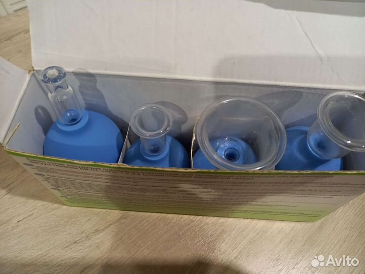 Банки стеклянные массажные для лица