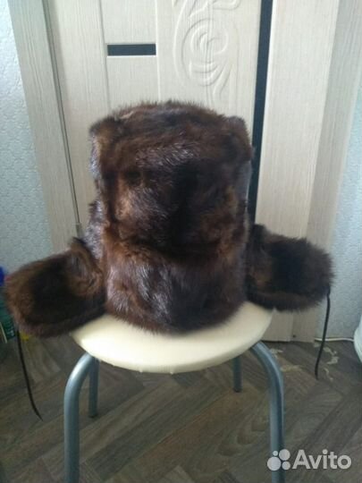 Норковая шапка мужская