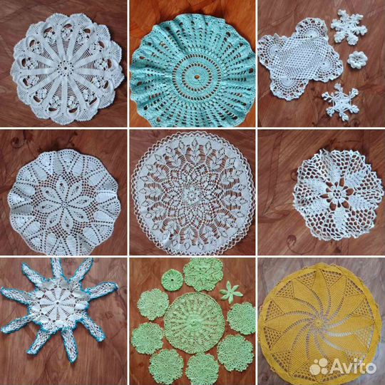 Салфетки вязаные крючком