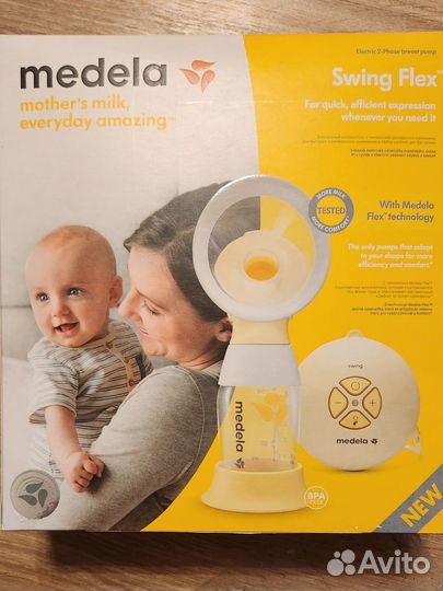 Молокоотсос medela электрический swing flex