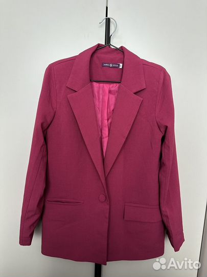 Пиджак женский розовый жакет 42-46