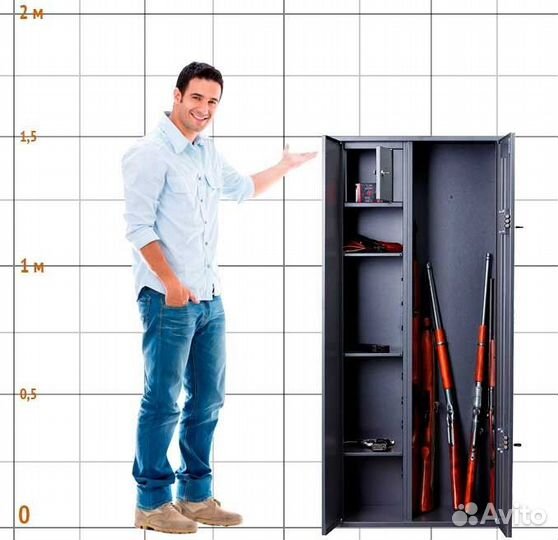 Оружейный сейф Aiko 1462 с ключевым замком