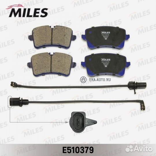 Miles E510379 Колодки тормозные задние (с датчиком