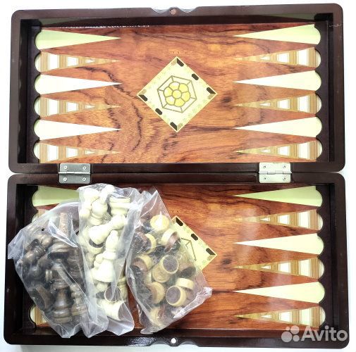 Набор игр настольный 3 в 1: шахматы, нарды, шашки