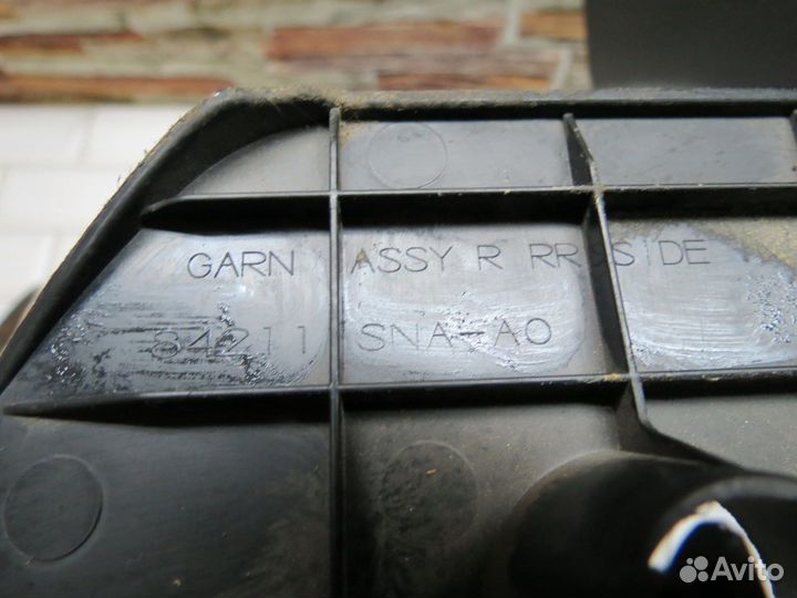 Накладка порога задняя правая Honda Civic 4D