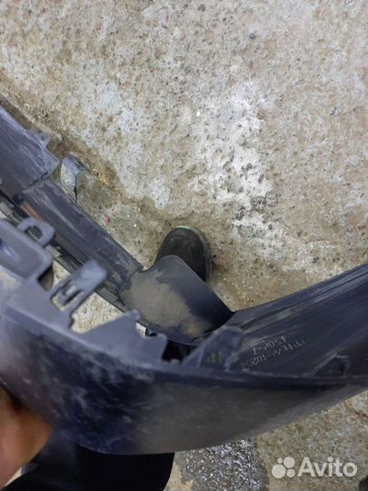 Toyota rav4 юбка заднего бампера