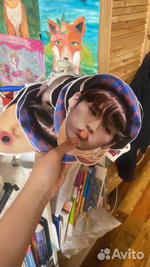 Карточки-крышки для напитков в виде икон кей-попа