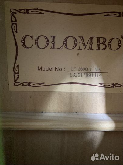 Вестерн-гитара Colombo LF-3800CT/тbk