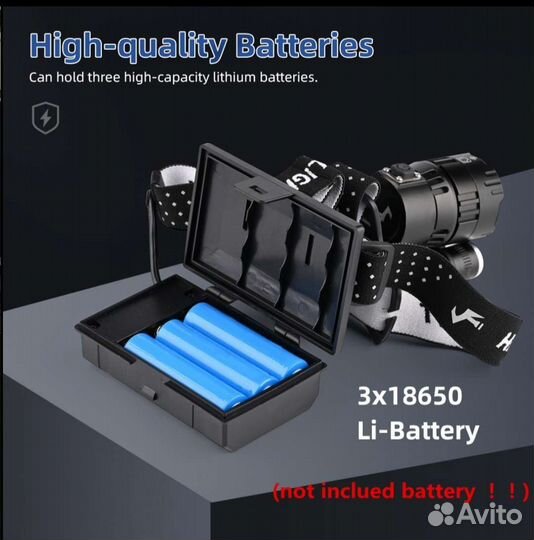 Налобный фонарь XHP160