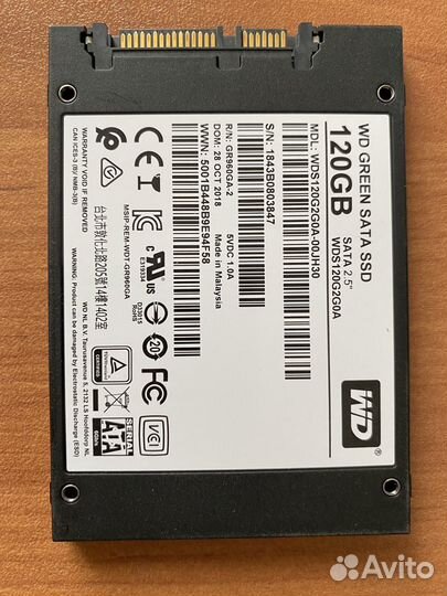 SSD WD green 120Gb