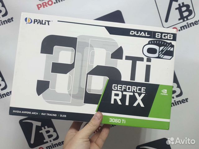Видеокарта rtx 3060ti Palit OC версия LHR
