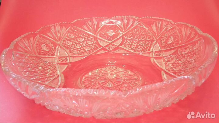 Ваза для фруктов из хрусталя