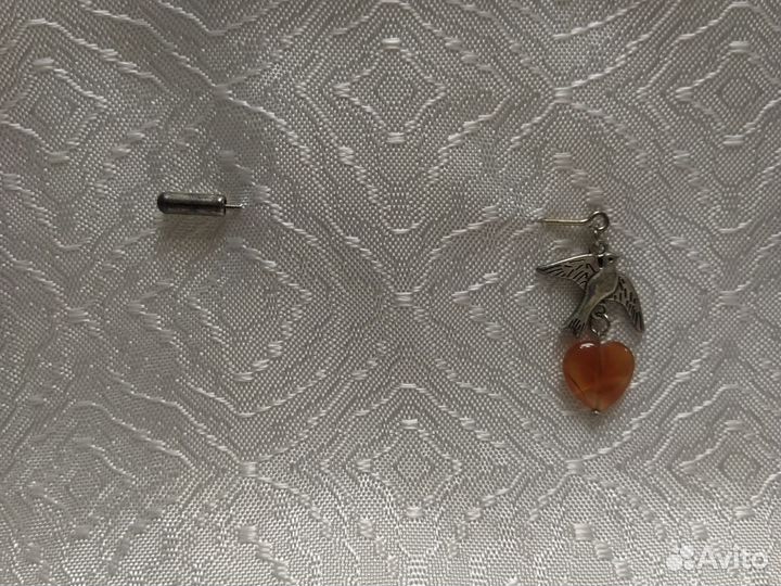 Броши женские с камнем тигровый глаз