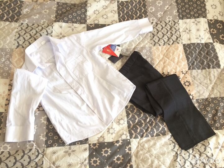 Школьная форма брюки серая 128