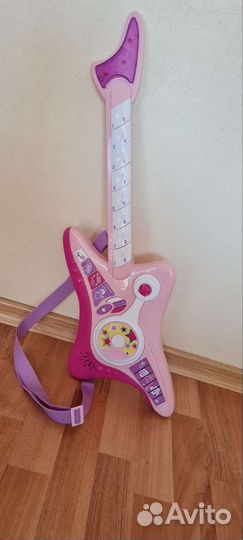 Гитара + стойка с микрофоном