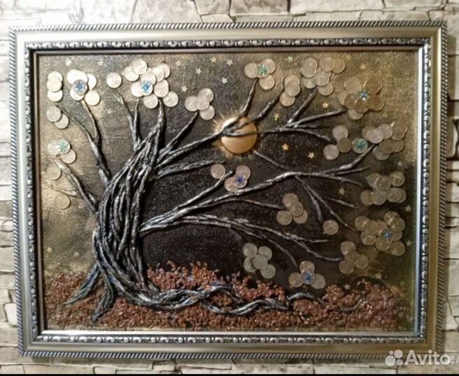 Панно,Денежное дерево,Картина,подарок