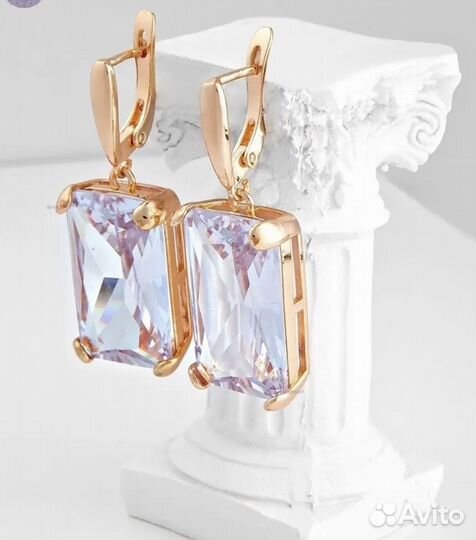 Комплект кольцо и серьги