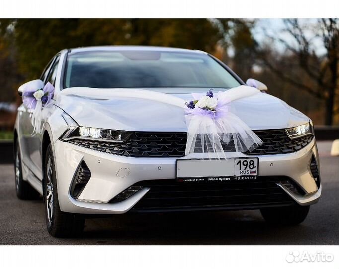 Свадебные украшения на машину