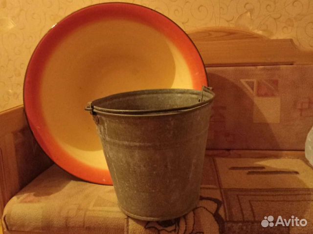 Посуда - таз, бидон, ковш для хозяйства