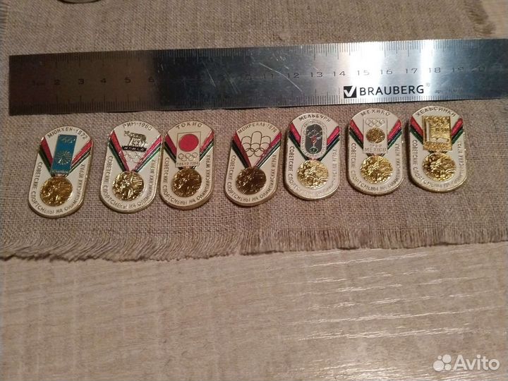 Значки советские спортсмены на олимпийских играх