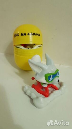 Kinder maxi лис на санках