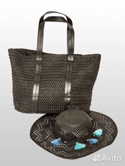 Пляжная сумка и шляпа