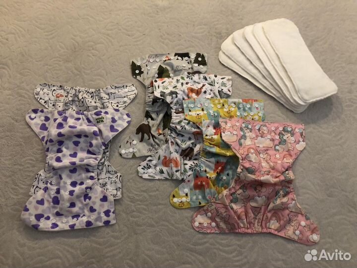 Комплект многоразовых подгузников