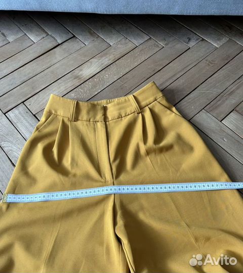 Брюки палаццо charmstore s горчица