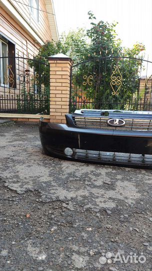 Бампер передний priora 1