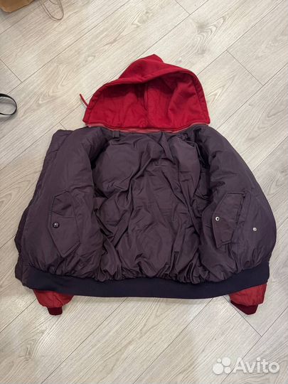 Бомбер дутый кропнутый