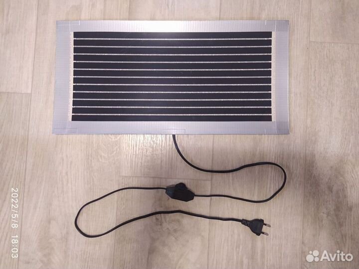 Теплый коврик с терморегулятором 25х50см