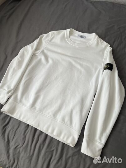Stone island свитшот белый