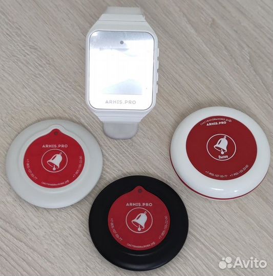 Беспроводная система/кнопка вызова персонала часы