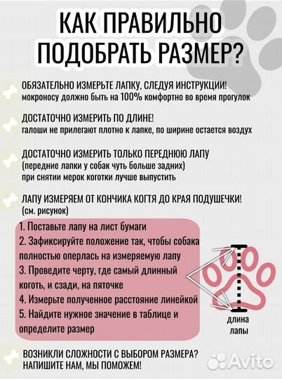 Носки для собак на липучках L