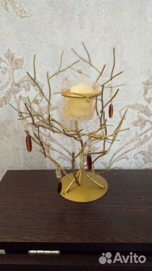 Подсвечник и подставка для украшений, 2 свечи