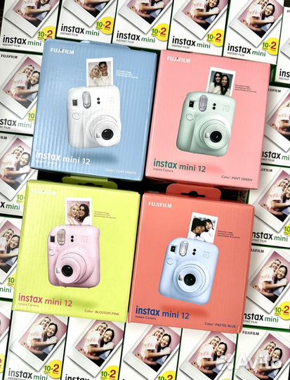 Instax mini 12 + картридж для фото новые гарарнтия