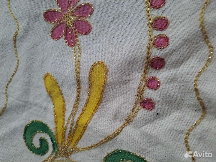 Скатерть лен с вышивкой