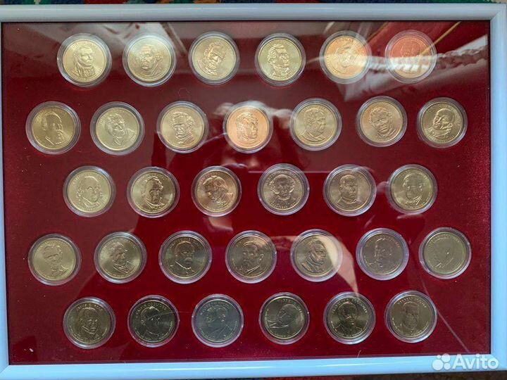 Набор Президенты Америки /США/ в рамке П16