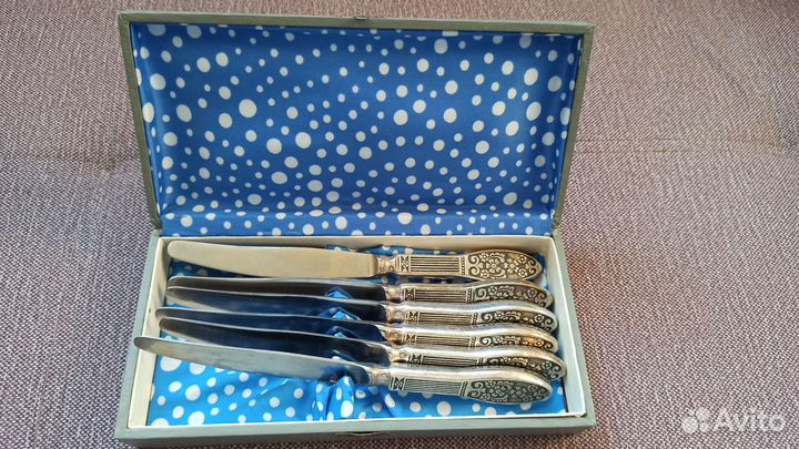 Набор столовых приборов мельхиор СССР