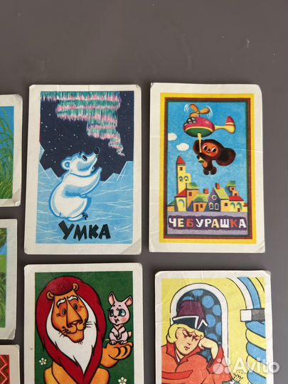 Календарики мультики СССР 1982год за 7шт